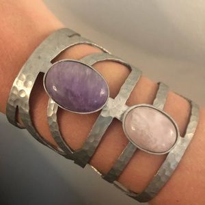 Free People Gemstone Cuff Bracelet